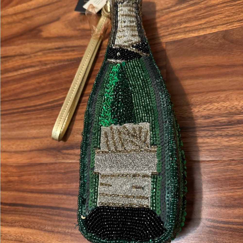 Champagne beaded purse/clutch